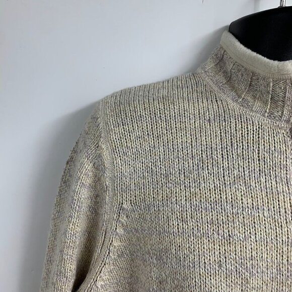 Woolrich Women's 1/4 Quarter Zip Mock Neck Pullover Wool Blend Sweater Size XL - Picture 3 of 15